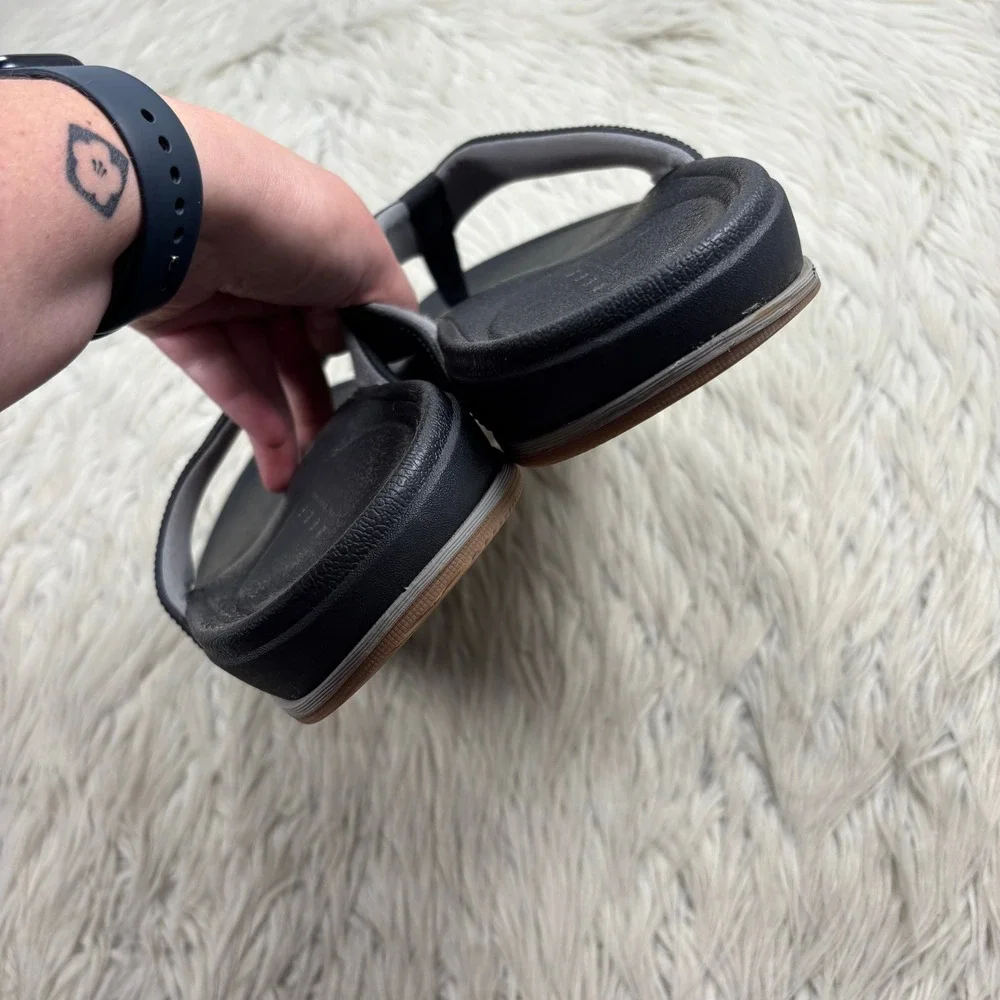 REEF Men's 12 Black Memory Foam Flip Flop Sandals Beach Resort Summer Classic
